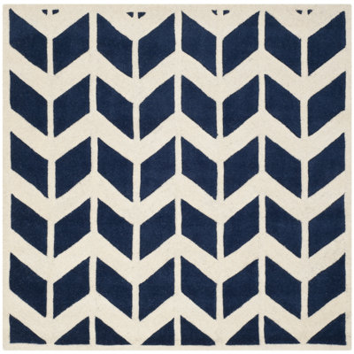 Deedie Hand Tufted Wool Geometric Rug