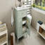 Meuble-lavabo 30 po avec lavabo, meuble-lavabo avec un tiroir rabattable et deux tiroirs, tablette réglable, bois massif et panneau de fibres à densité moyenne, vert-248805048-248805052