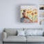 Art mural sur toile tendue - «Myflores» par Julie Atkinson, décoration murale pour le salon, la chambre à coucher ou le bureau - 14 x 14