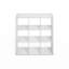 Étagère de rangement Berrien Cube, 9 cubes, dos ouvert, structure extra-épaisse, idéale pour le rangement et l'organisation, salon, bureau, blanc-548569529-563564042