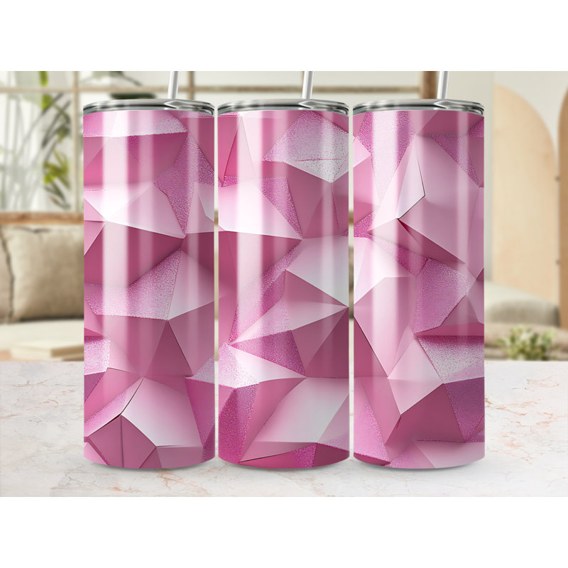Choose Handmade Tumblers 591ml Vacuum Insulated Stainless Steel (18/8) Travel Tumbler with Straw