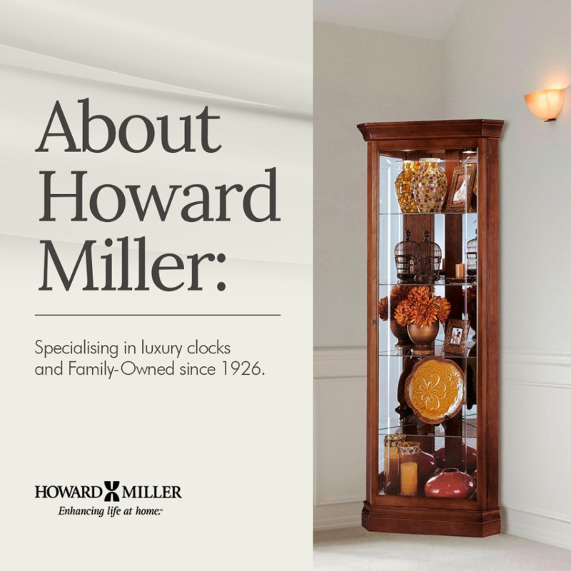 Lynwood Lighted Corner Curio Cabinet