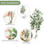 Ficus artificiel d'intérieur, grand ficus artificiel de 7 pi avec jardinière noire et fausse mousse verte, plantes artificielles avec tronc en bois naturel et fruits réalistes pour la décoration de bureau personnel-453720653-453720654