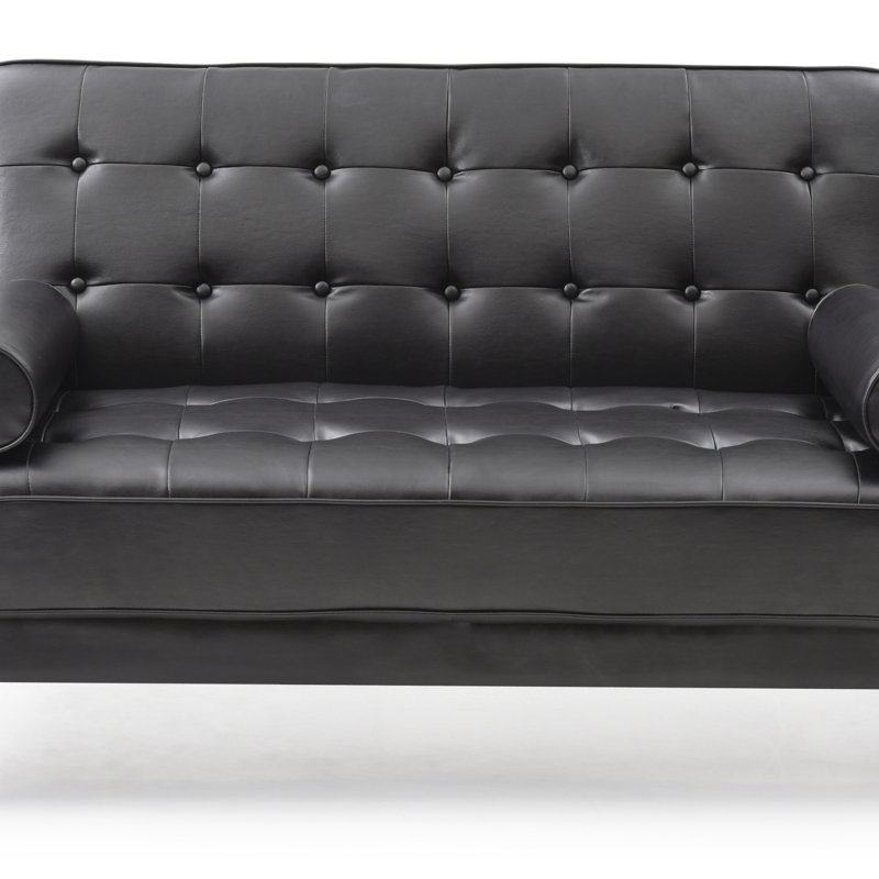 Causeuse contemporaine pour le salon, Noir