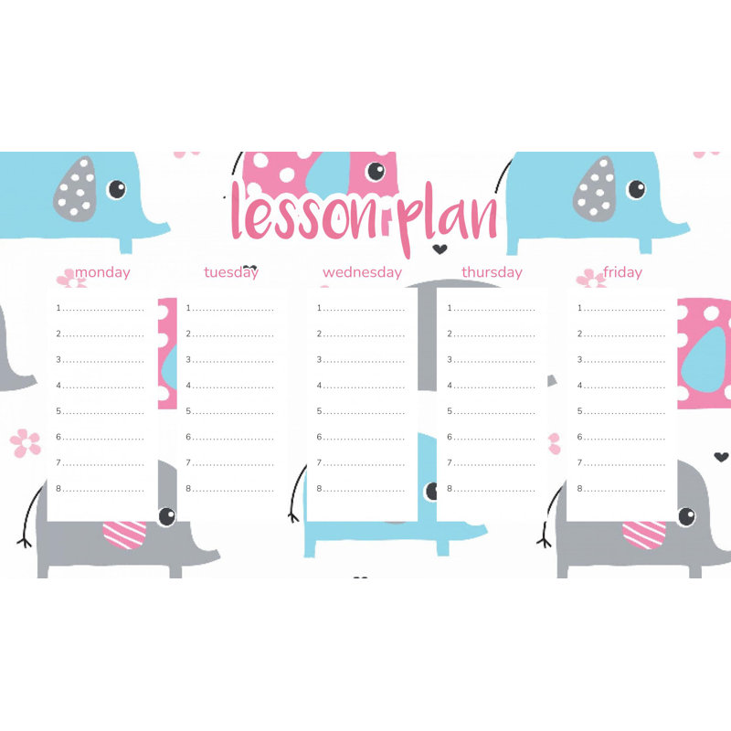 Magnetic Lesson Plan Sweet Elephants