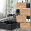 Grand repose-pieds carré avec rangement relevable, similicuir capitonné ou sherpa, table basse et banc pour le salon ou la chambre à coucher