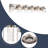 Vanity Light (6-Light), (3000K/3500K/4500K/5000K/6000K, Dimmable), Eye Protection LED Bathroom Light Fixture, Modern Wall Light Over Mirror With Clear Glass Shade-266772074