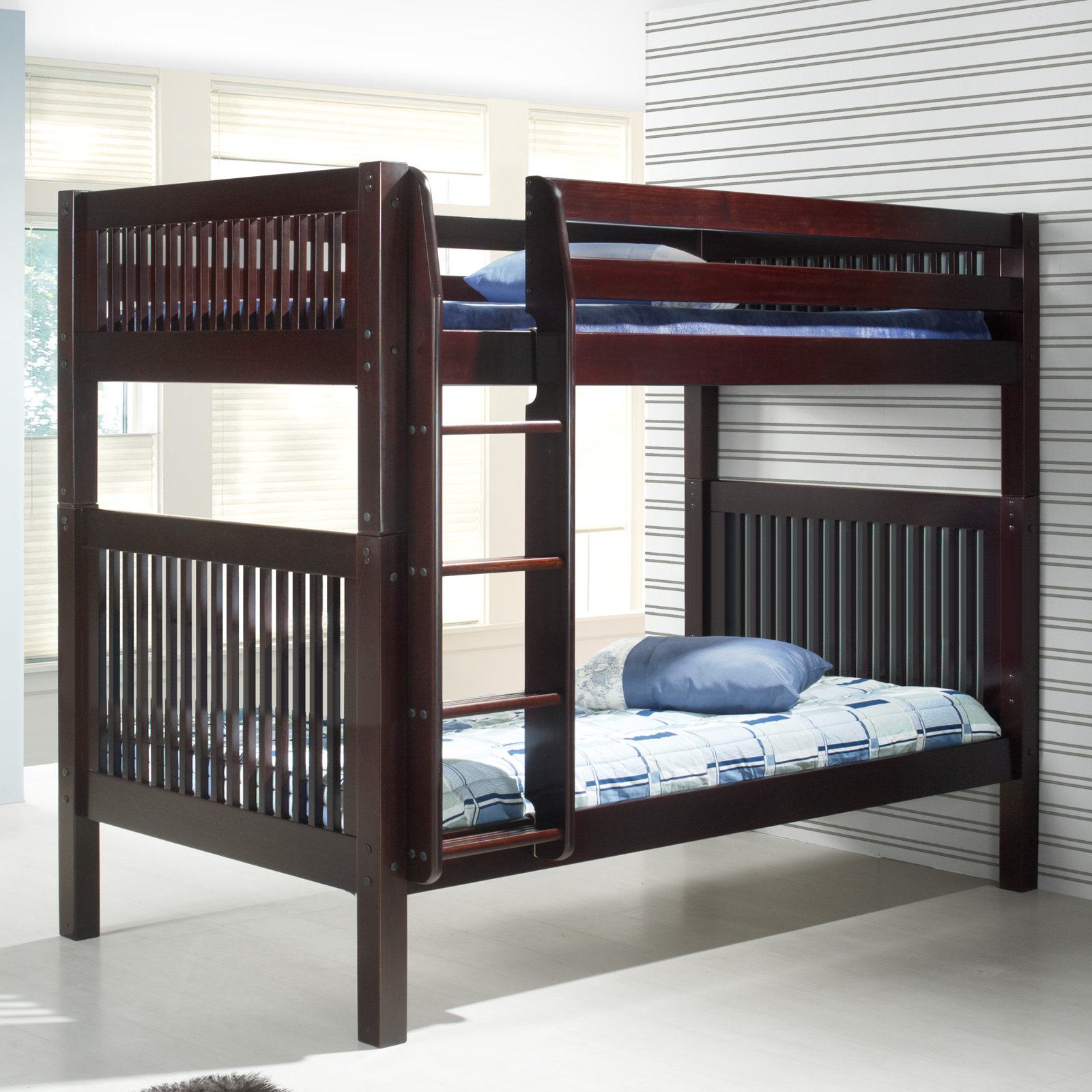 Friedemar Kids Full Over Full Bunk Bed, Cappuccino