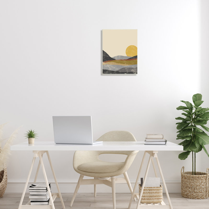 Art mural sur toile tendue, "Sunrise Clrif", H 13 po x l 19 po, Plaque murale