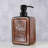 Glass Soap Dispenser PURE SOAP 18 FL OZ – Refillable Bathroom Hand Soap Bottle with Black Pump – Vintage Modern Home Accessory-107506566