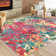 Jizell Washable Abstract Indoor Rug