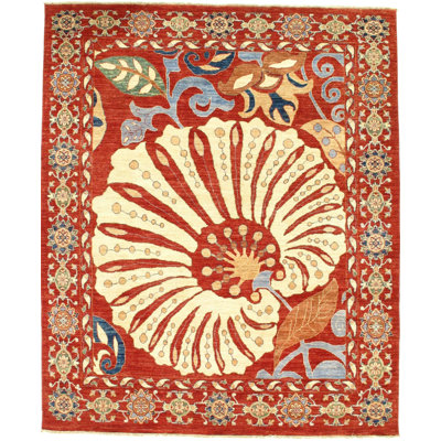 One-of-a-Kind 6'11" X 8'2" Hand Knotted Area Rug