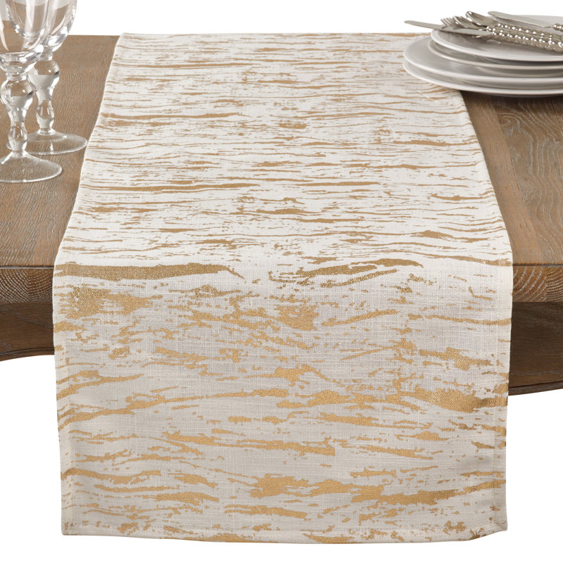 Chemin de table Aldgate, Or, 72 po x 16 po