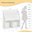Fifield White Kids Bookcase with 3 Tiers and Toy Storages