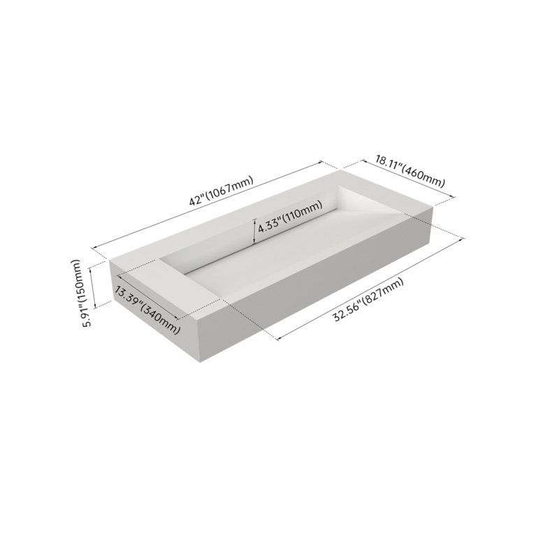 Lavabo pour salle de bain 42 po