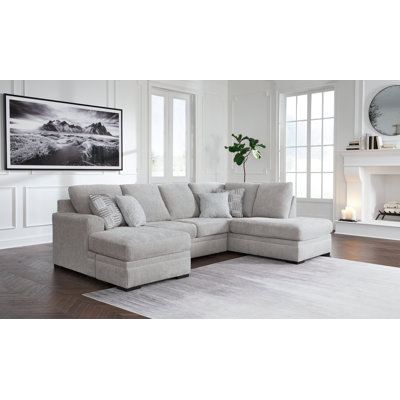 Canapé modulaire 2 pièces avec chaise Gabyleigh