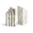 JAQUELINE MARBLE BOOKENDS Set of 2