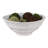 Decorative Bowl Paper Mache Textured Modern Design For Home Office Bedroom Or Living Room Decor - 6" White