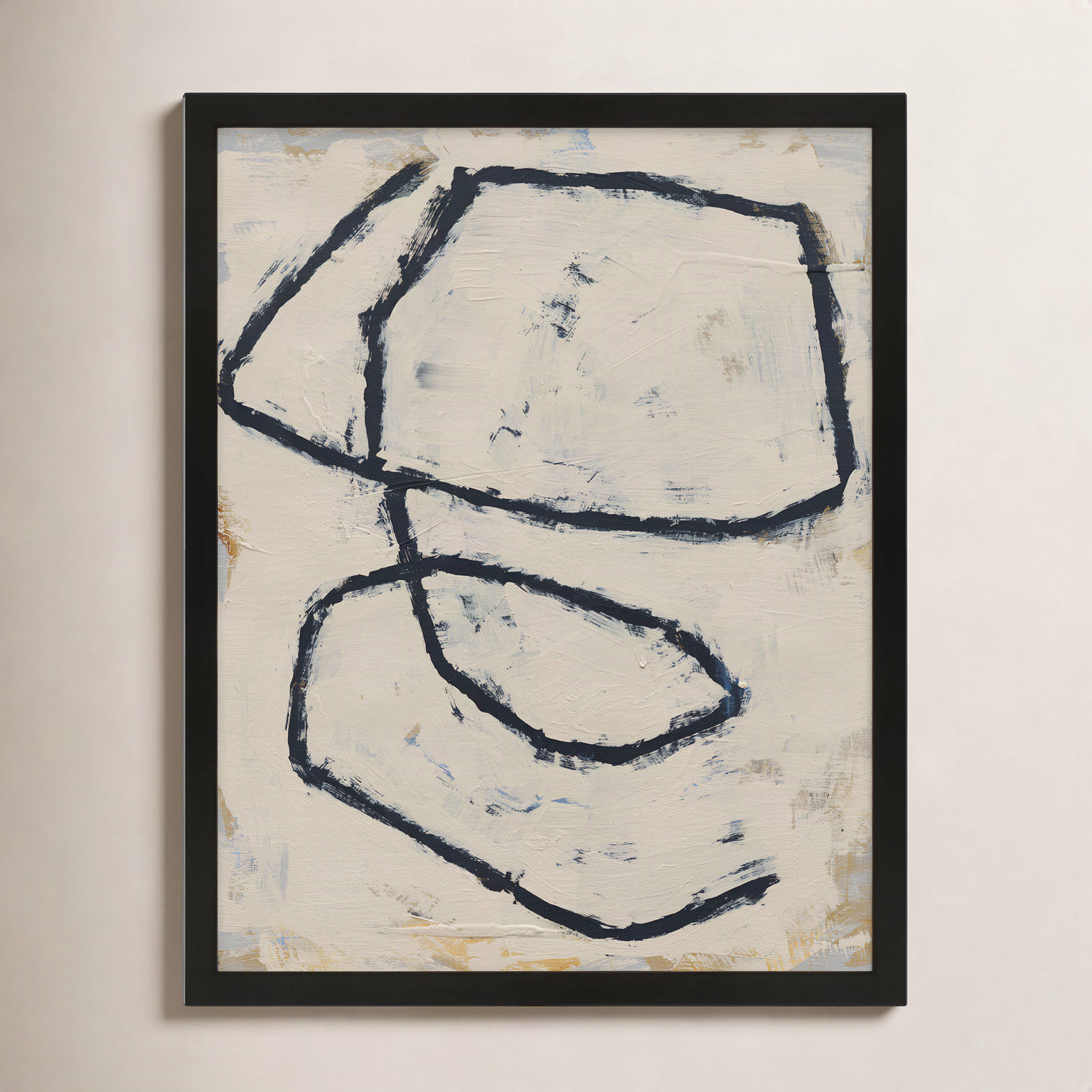 Furston "Twisted 4" Print by Jacques Pilon, Black Framed Paper, 30" H x 24" W x 1.25" D