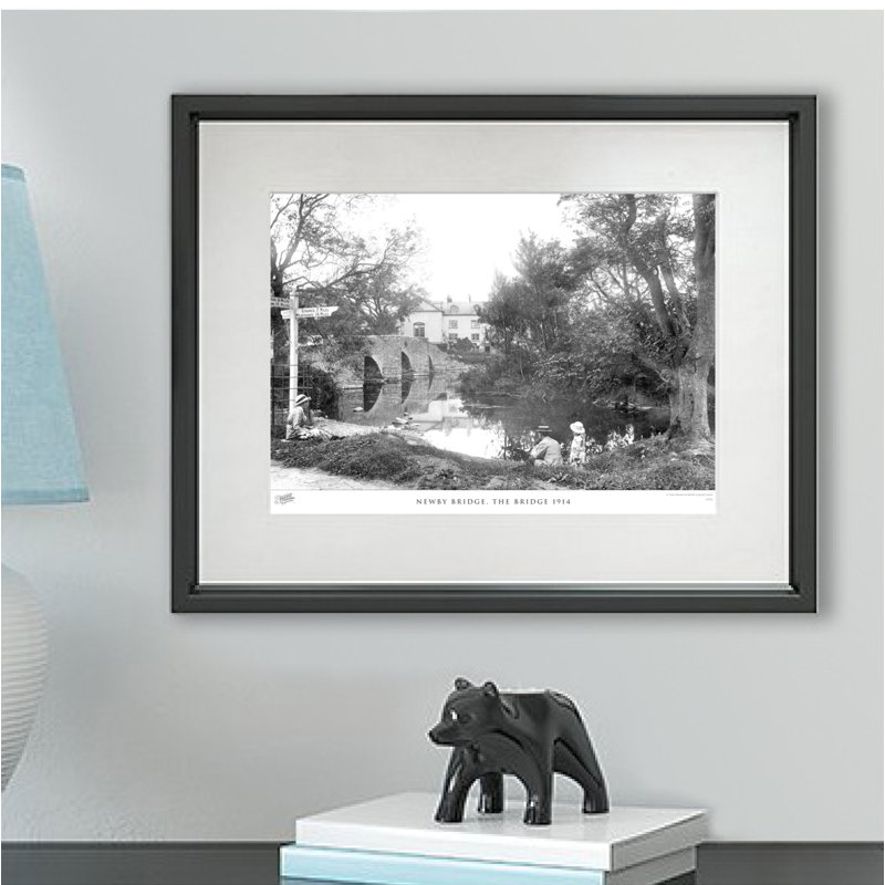 Newby Bridge, The Bridge 1914 - Single Picture Frame Print, 45cm H x 60cm W x 2.3cm D