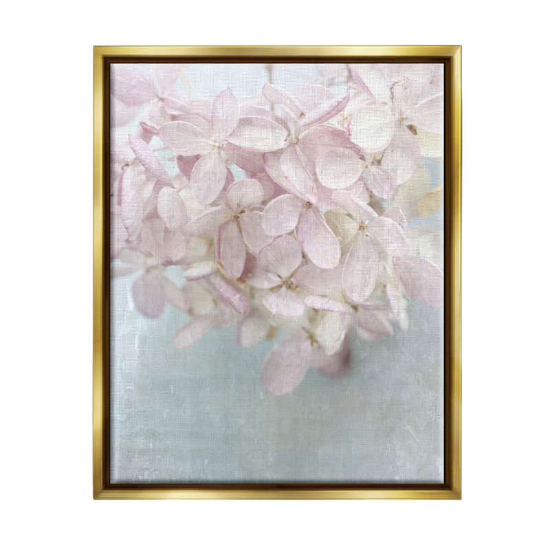 "Red Barrel Studio®", rose doux, pétales de fleurs abstraites, art mural encadré par Judy Stalus