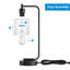 Lampe de table à intensité variable 16,3 po Cloutier avec USB et commande tactile-1912795466