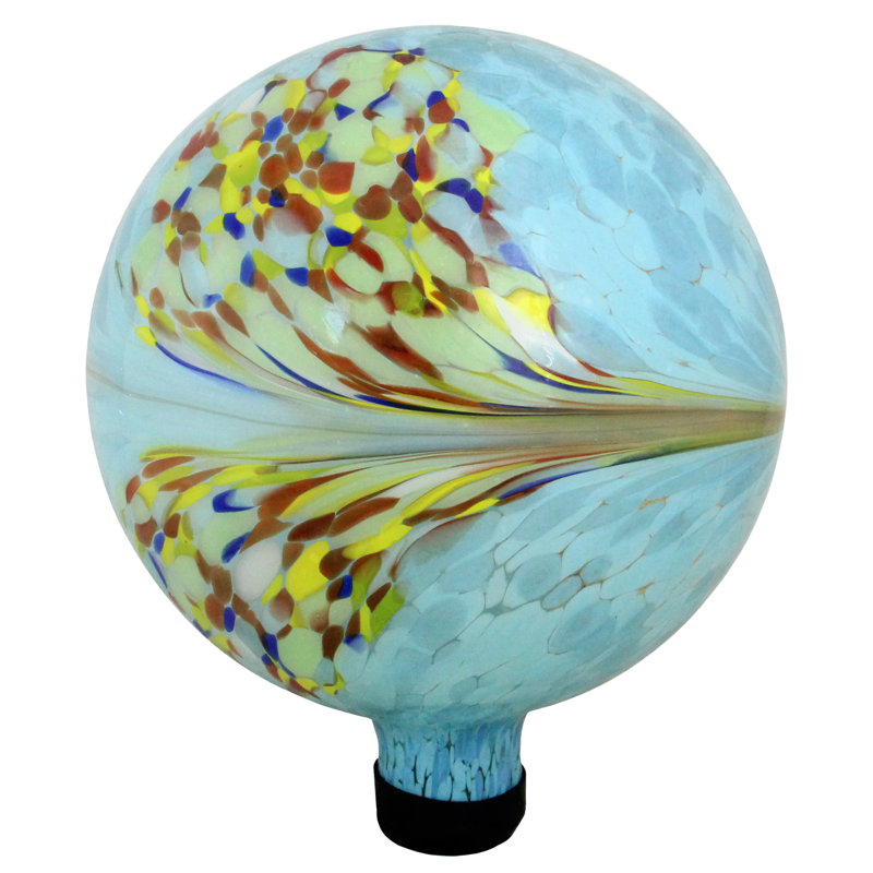 Boule de jardin 10 po, Bleu / Rouge