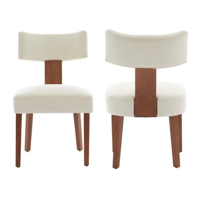 Upholstered Solid Wood Dining Chair Side Chair