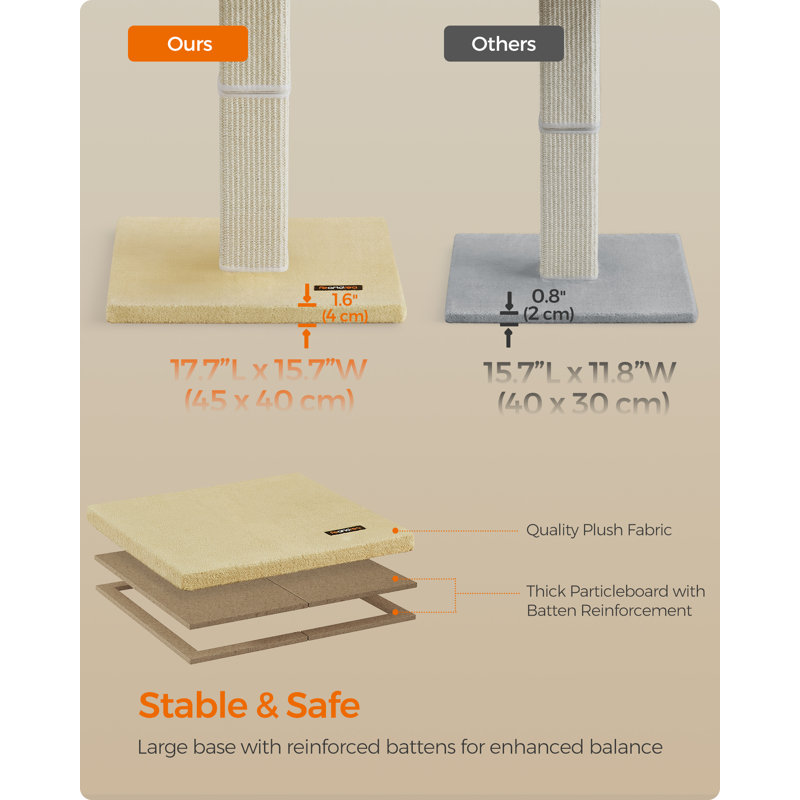 Scratching Post, Beige