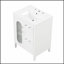 Meuble-lavabo de 24 pouces avec lavabo, deux tiroirs, porte et tablette réglable, fabrication en bois massif et panneau de fibres à densité moyenne-698924404