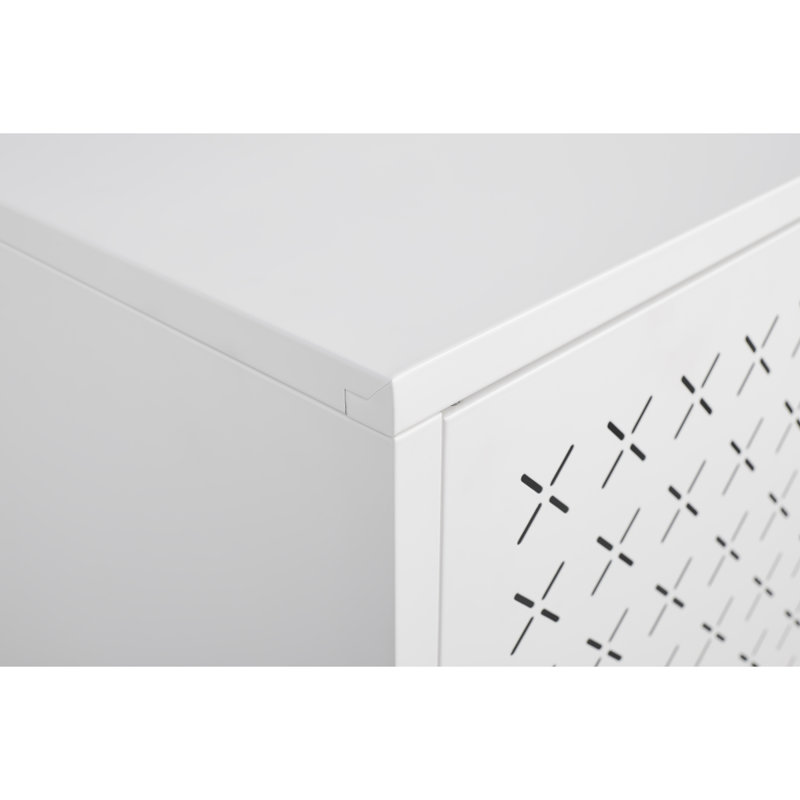 Armoire à chaussures à double grille, trois compartiments réglables pour un rangement flexible