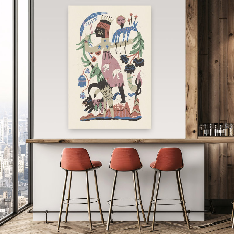 Reproduction d'art mural Mythical Nature Queen, 60" H x 40" W
