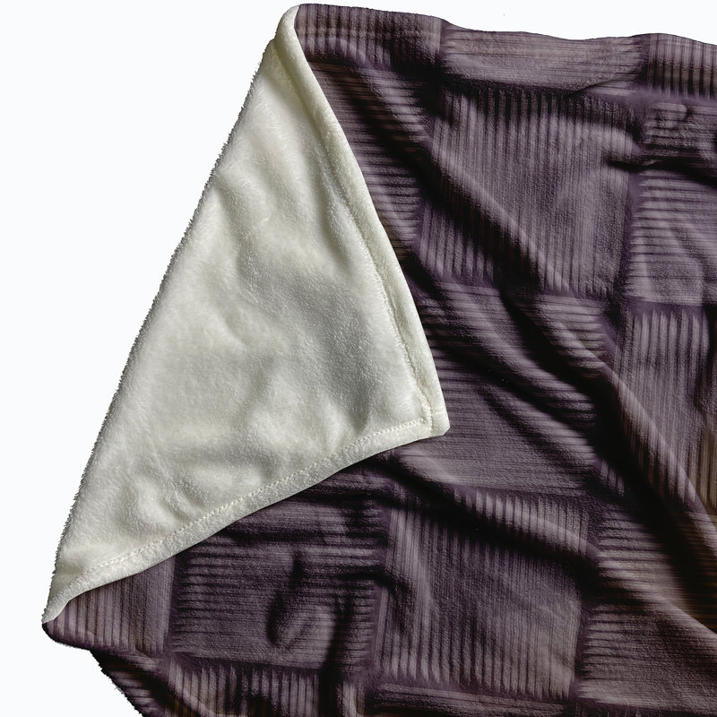 Schulman Plain Weave / Muslin Throw Blanket, Purple