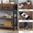 3-Tier Console Table With Charging Station & 3 Fabric Drawers,43.3'' Entryway Table With Storage Drawers And Open Shelves, Narrow Sofa Table With USB Ports And Outlets, Adjustable Feet, And Modern Design For Hallways, Living Rooms, And Small Spaces-1022265191