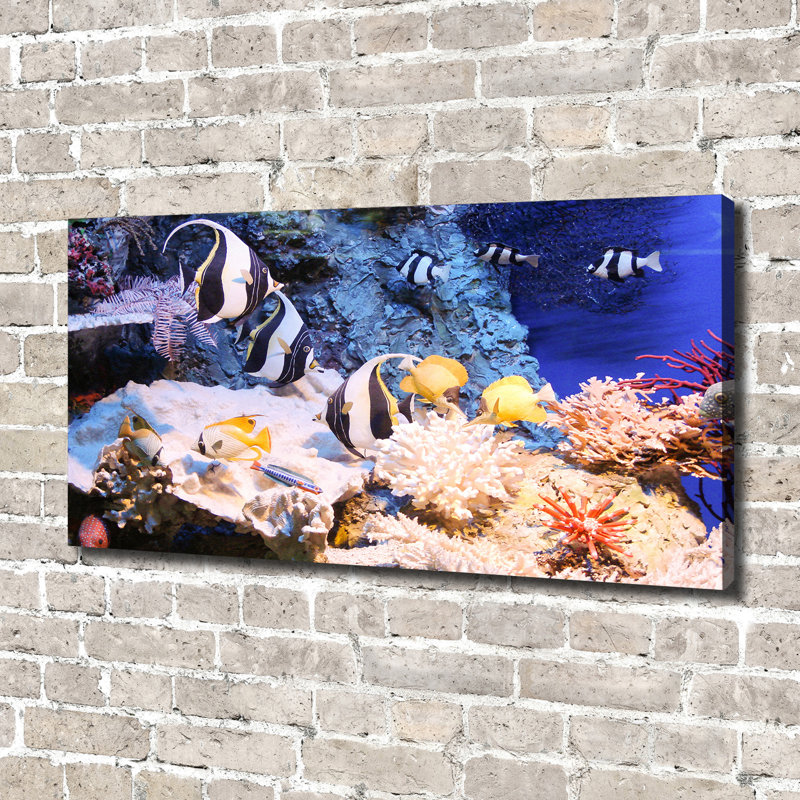 Canvas Print - Wall Art - Prints On Canvas - 140X70 Image Picture Theme: Coral Reef