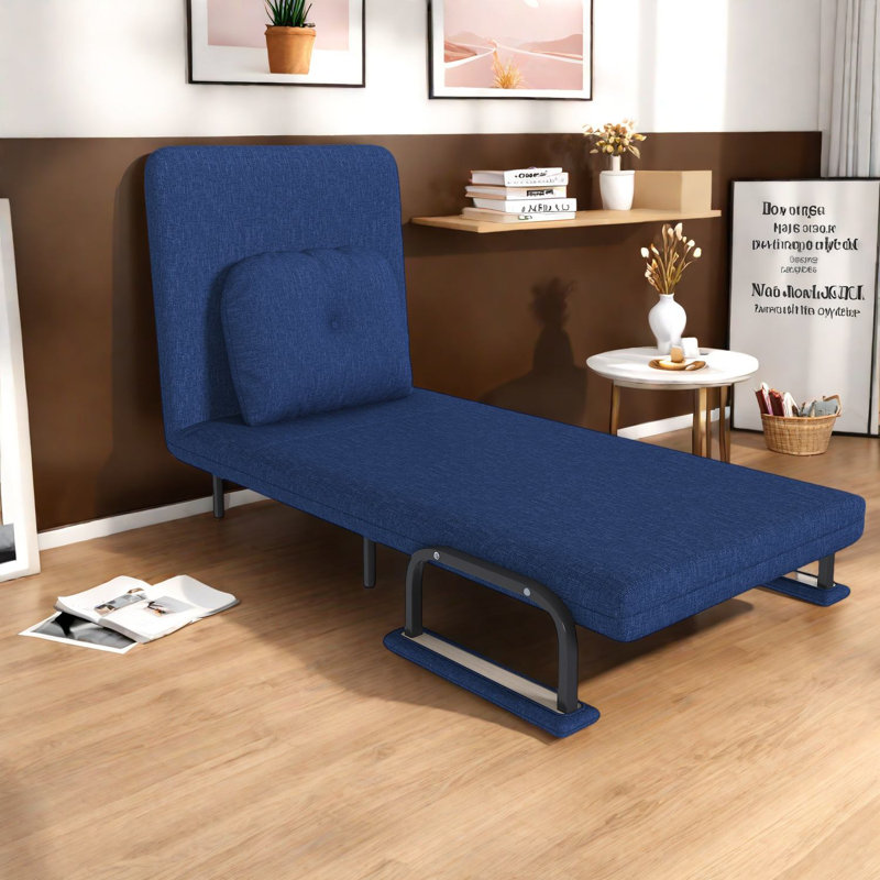 Lits 3-en-1 réglables peu encombrants, tissu moderne en acier pour la maison