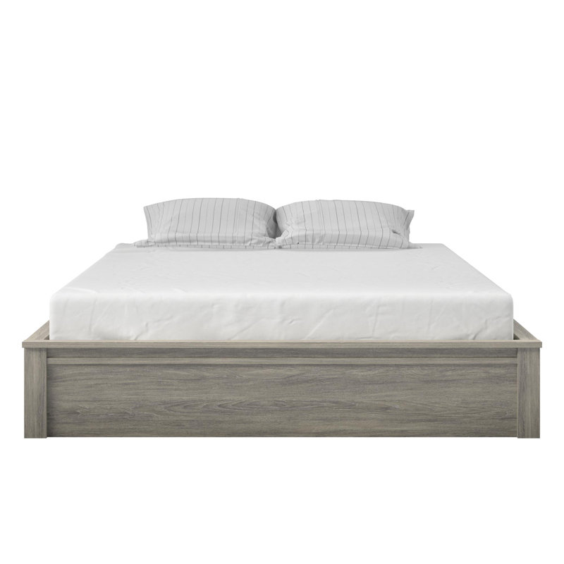 Cadre de lit plateforme Rolling Ridge, Gris