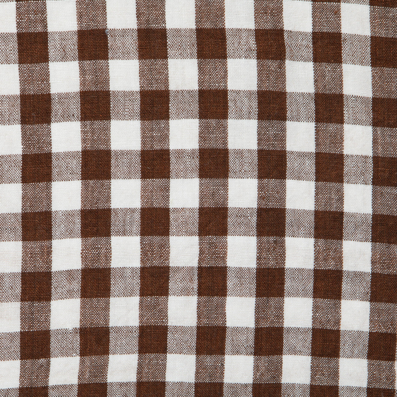 Alessandro Linen Gingham Napkin, Walnut