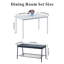 Fauste 4 - Person Four Leg Dining Set-831072727-831072726-831072725