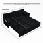 Canapé-lit convertible de 73 po, lit escamotable, canapé 3 en 1 avec poche latérale et ports USB, canapé en velours côtelé moderne pour le salon, petit espace, appartement, chambre à coucher, noir