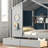 Kids Dream Playhouse Bed with 2 Drawers and Storage Shelf-64914615