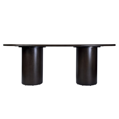 Kersten 84 In. W Oval Wood Pedestal Dining Table
