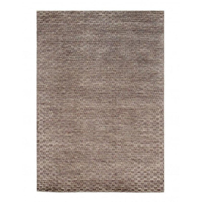 Canvello Gray Color Fine Hand Knotted Modern Rug 4' X 5'11''