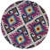 Tapis mauve / jaune / noir Brenner