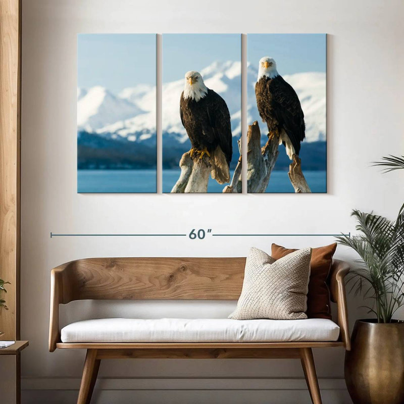 Bald Eagle Pair, 32" H x 50" W