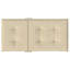 Ensemble de 4 coussins de chaise à dossier bas en tissu Oxford beige (100% polyester)