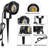 Black Hardwired/Plug-In 10W LED Metal Spot Light