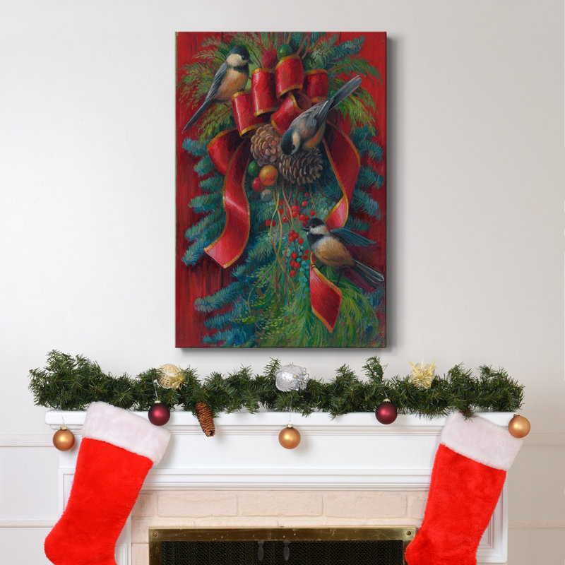 " Holiday Trio ", 27" H x 18" W x 1" D