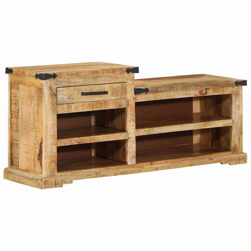 Solid Wood Storage Bench
