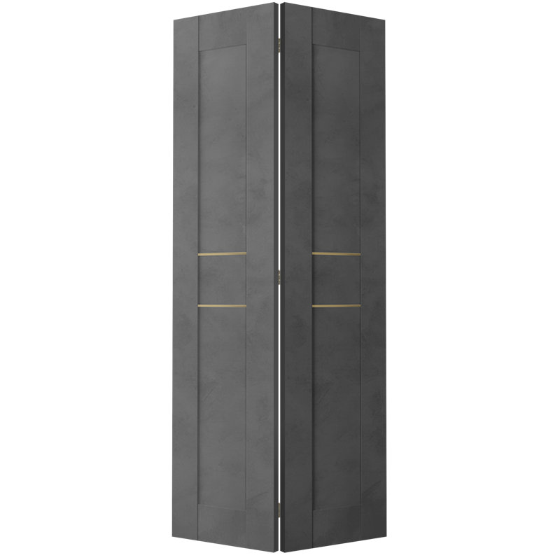 Porte à panneaux pliante en bois, Chêne, 36 po x 79,38 po